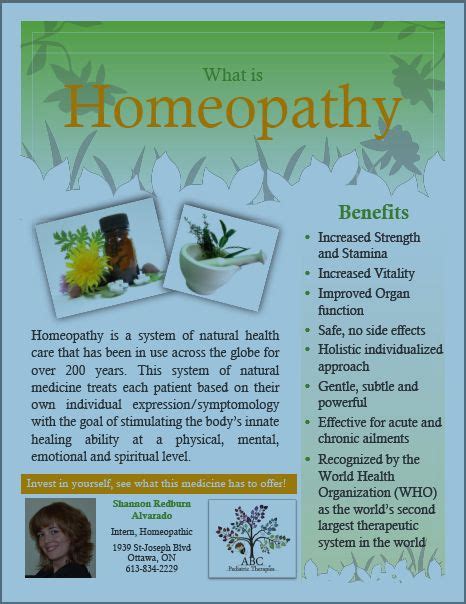 Homeopathy Flyer Abc Pediatric Therapies Clinic Homeopathy