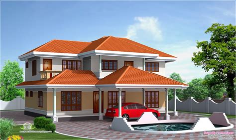 Four Bedroom House Elevation In 2500 Sq Feet Home Kerala Plans