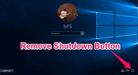 Remove Shutdown Button From Windows 10 Login Screen