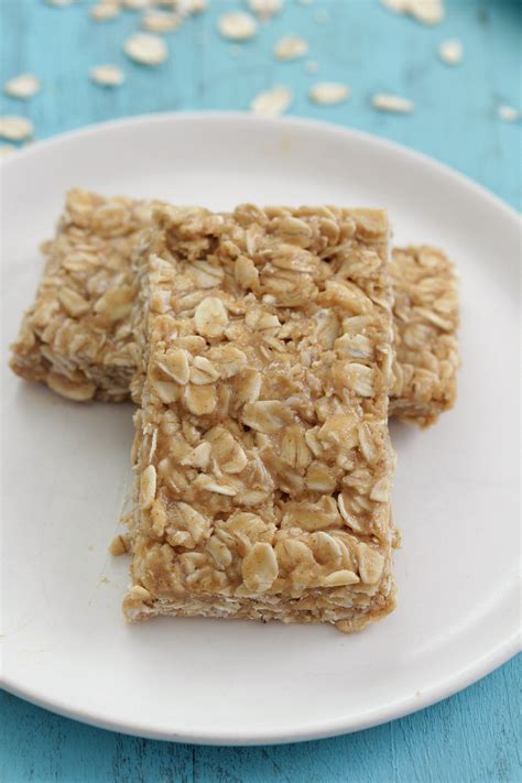 No Bake Peanut Butter Granola Bars Eat Drink Love