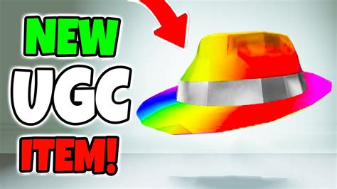 New Rainbow Sparkle Time Fedora Is Out Now Ugc Item Roblox Youtube