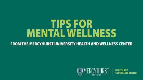 Wellness Wednesday Tips For Mental Wellness Youtube