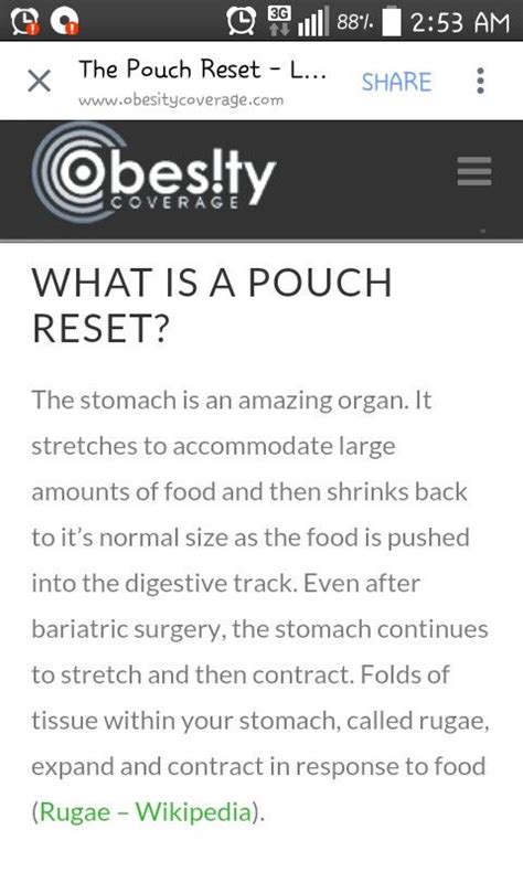 If you do drink it is most important that you do so in moderation and that would equate to a maximum of about 1 unit of alcohol per day (1 unit of alcohol = half a pint. 10 Day Pouch Reset | Pouch reset, Weight regain, Gastric ...