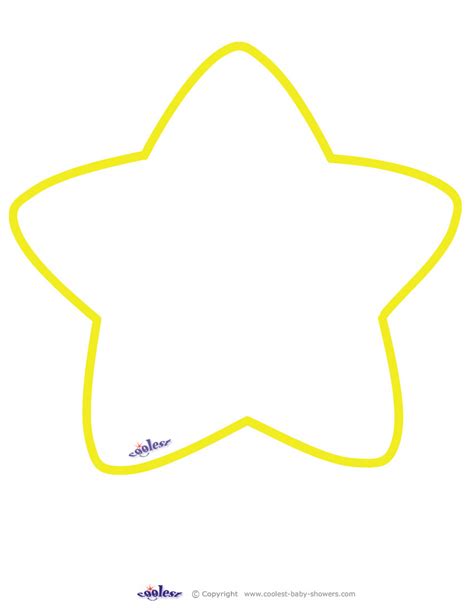Large Printable Yellow Star Coolest Free Printables