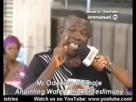 For your search query emmanuel tv new annointing water mp3 we have found 1000000 songs matching your query but showing only top 10 now we recommend you to download first result how to use the new anointing water mp3. SCOAN 06 April 2014: Man Received Breakthrough In ...