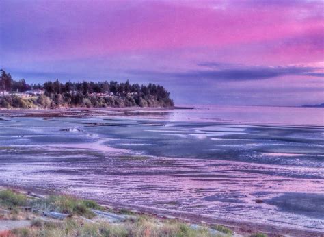 Wallpaper Landscape Sunset Sea Bay Water Shore Sky Purple