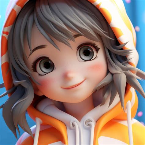 Premium Ai Image Illustration Of Super Cute Girl Ip By Pop Mart Disney Style Pixar