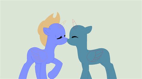 Mlp Kiss Base By Monster Bunnies On Deviantart