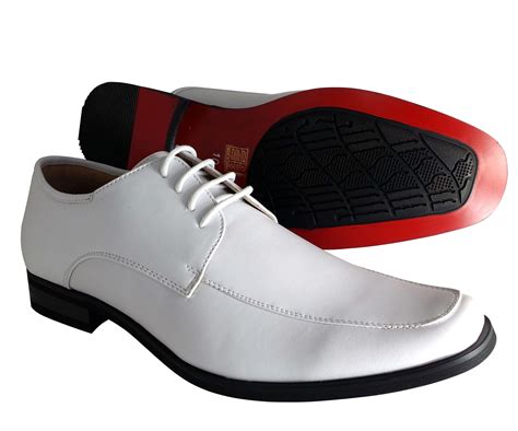 Mens Dress Shoes Majestic White Wedding Prom Oxford Lace Up Leather