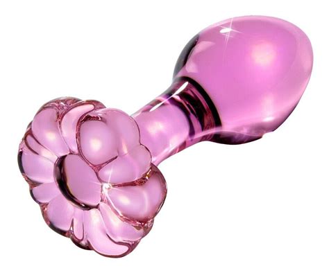 Icicles No 48 Glas Analplug Handgefertigt Butt Plug Heiß Kalt Pink