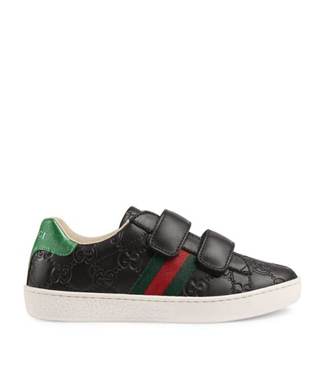 Gucci Kids Leather Ace Sneakers Harrods Us