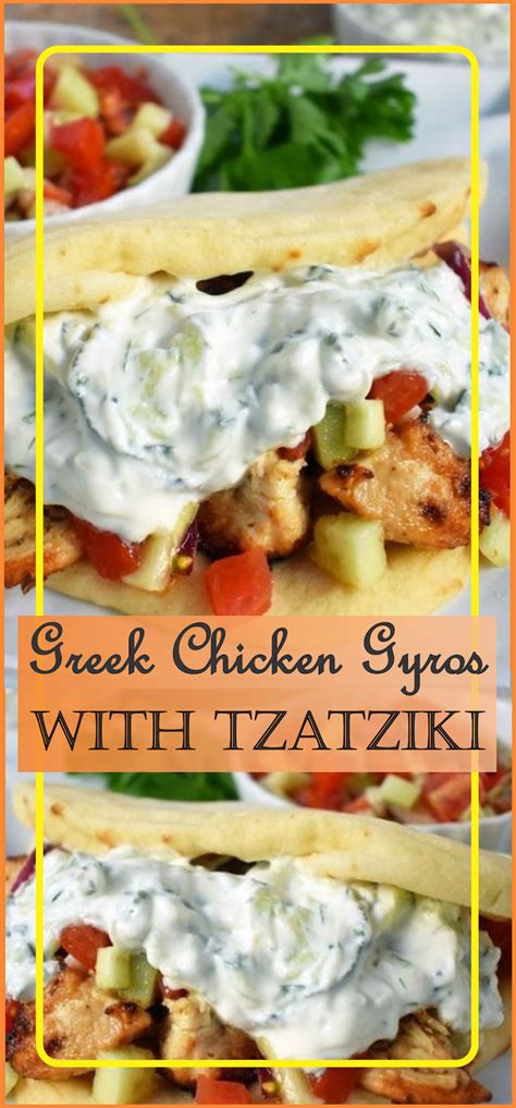 Greek Chicken Gyros With Tzatziki Floats Co