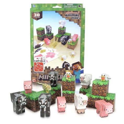 Printable Minecraft Papercraft Animal Mobs Set Printable Papercrafts