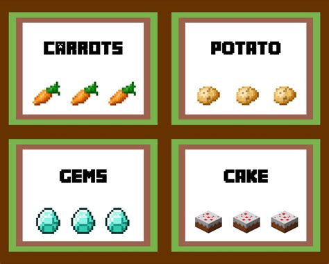 10 Best Free Printable Minecraft Food Labels Fish Pdf For Free At
