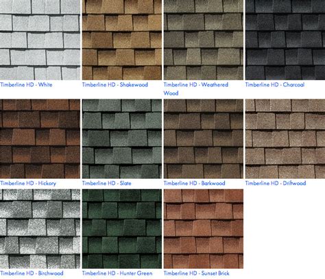 asphalt roof shingles color chart hot sex picture