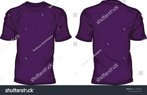 Vector Drawing Blank Tshirt Template Stock Vector Royalty Free 1411645724 Shutterstock