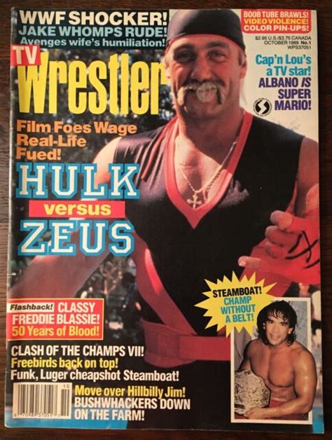 TV WRESTLERS Magazine October 1989 NO 1 Hulk Hogan EBay