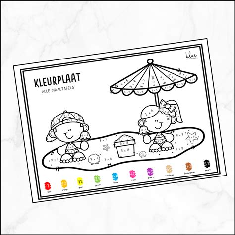 Tekening Deeltafel Van 10 englshsatm