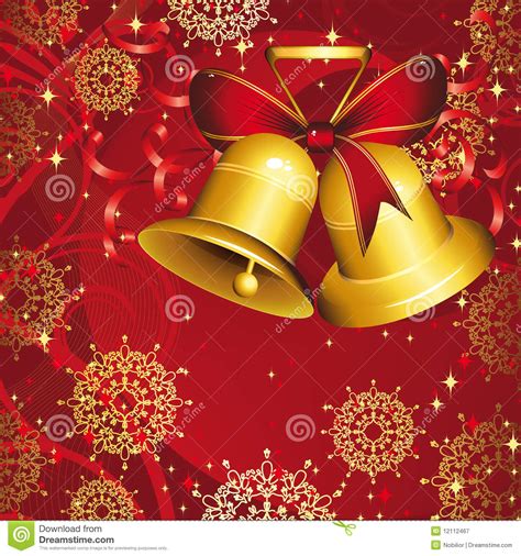 Christmas Background - Christmas Bells Stock Vector - Illustration of