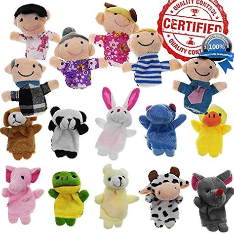 Finger Puppet Set The Original Storytime Learning Aid 16 Pack