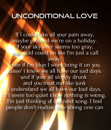 Unconditional Love Poems Images Quotes Square