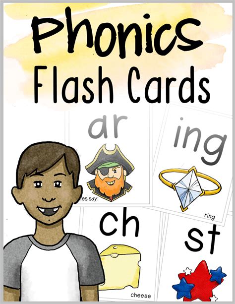 Phonics Flash Cards For Building Reading Skills In Kindergarten 1st