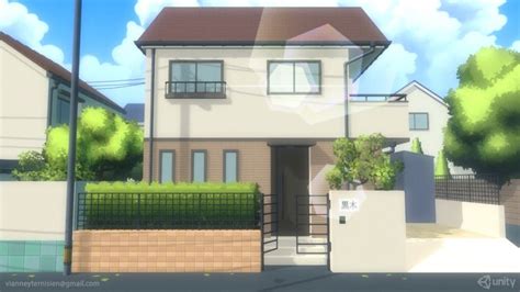 Japanese Suburb Unity Anime Houses Anime House Japanese Style House