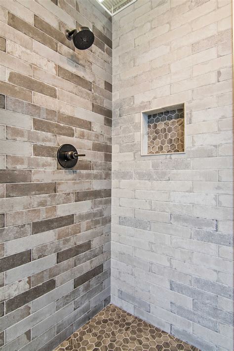 Bathroom Brick Earth Tone Shower Tile Bricklane Olive Porcelain Wall And Floor Tile