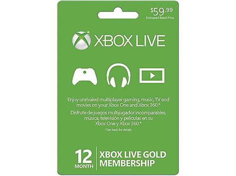 Xbox Live 12 Month Gold Membership Digital Code