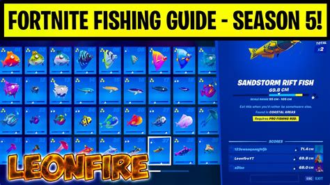 57 Best Images Fortnite Season 5 Fish How Where To Catch All Fish In