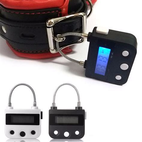 Time Lock Fetish Handcuffs Mouth Gag Electronic Timer Bdsm Bondage Restraints Chastity Couples
