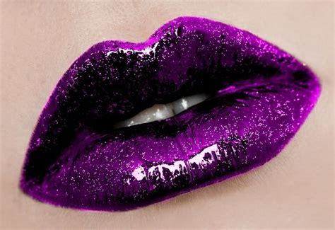 Purple Glitter Lips Glitter Purple Lips Brillant Color Pinterest
