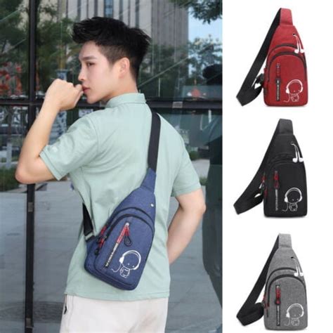 Mens Sling Bag Chest Shoulder Backpack Fanny Pack Crossbody Travel Sport Bag Walmart Canada