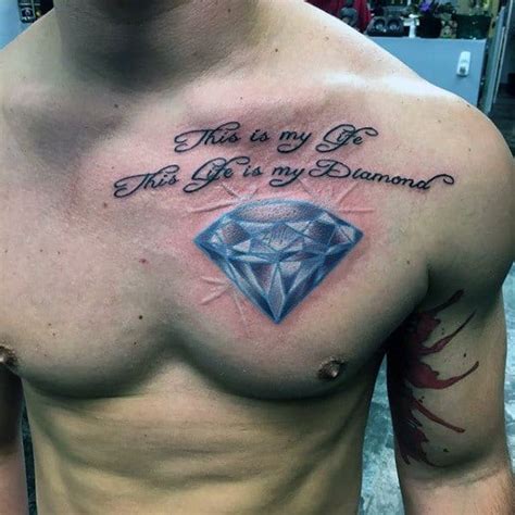 Look daddy, i'm a rockstar!. 70 Diamond Tattoo Designs For Men - Precious Stone Ink