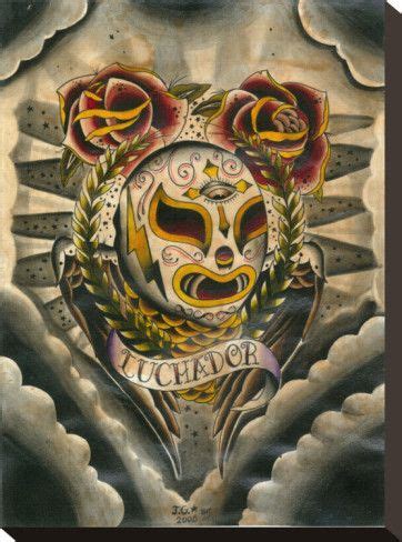 Daolon wong also controlled the shadowkhan briefly through the same mask. 'Luchador' Stretched Canvas Print - Joshua Gargalione ...