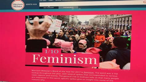 Feminism Dominates Merriam Webster Dictionary Search