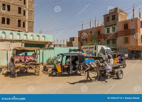 Atbara Sudan March 4 2019 View Of A Street In Atbara Sud