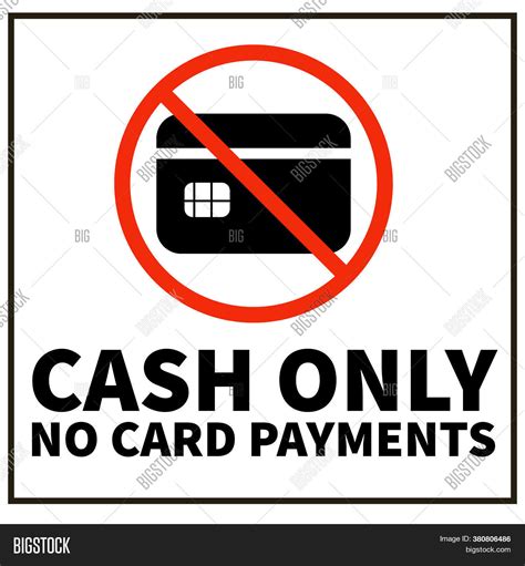 Cash Only Signage No Image And Photo Free Trial Bigstock