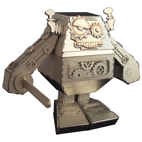 Gogo Steampunk Robot Square Headz Art Toy Kit