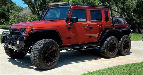 Hellcat Powered 6x6 Jeep Wrangler Pickup Is A One Off Off Road Special