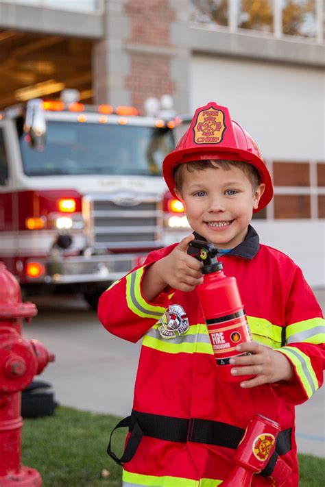 Firefighter Costume Pretend Play For Boys And Girls