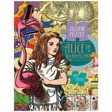 Alice In Wonderland Jigsaw Puzzle Cover Alice In