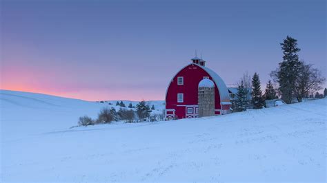 Winter Barn Scenes Wallpaper Wallpapersafari