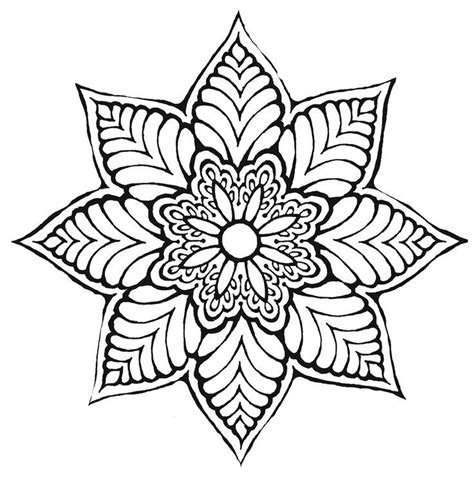 I thought it would be neat to add another easy coloring sheet to the mix. flower Art patterns - Google Search | Coloring books for ...