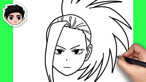 How To Draw Momo Yaoyorozu My Hero Academia Easy Step By Step Youtube