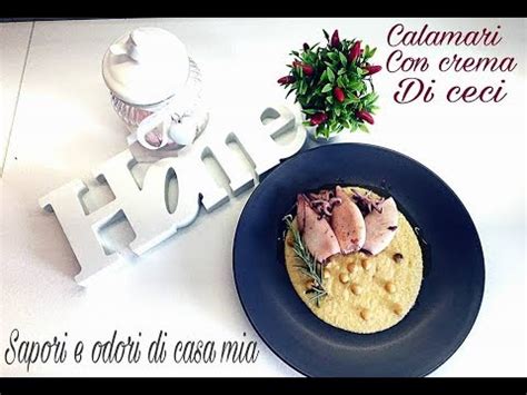 Panino con frittata alle erbe fini e salame della duja. Calamari con Crema di Ceci alla Cannavacciuolo|Squid with ...