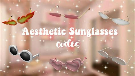Aesthetic Sunglasses Codes For Bloxburg Youtube