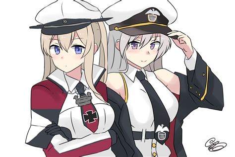 Graf Zeppelin And Enterprise Kantai Collection And 1 More Drawn By