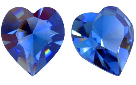 Beautiful Heart Shaped Sapphire Ruby Stone Sapphire Stone Blue