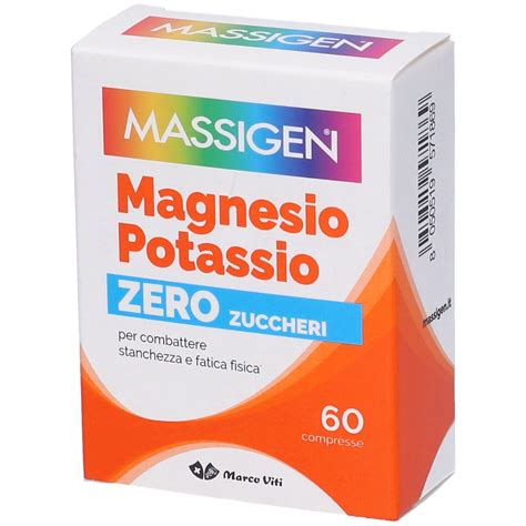 Massigen Magnesio E Potassio Senza Zucchero Compresse 60 Pz Redcare